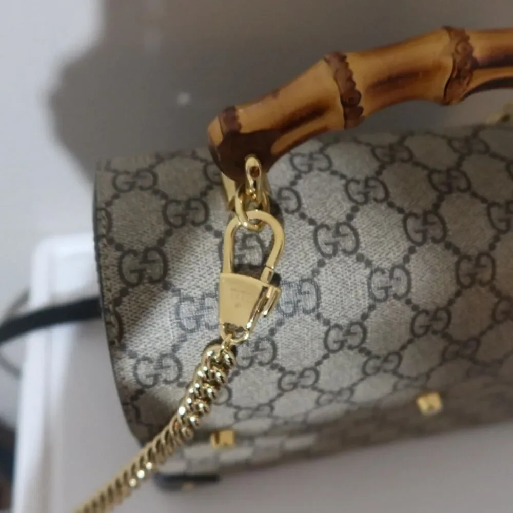 Gucci Women's Brown and Tan Bag